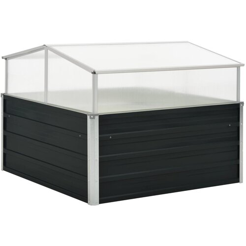 vidaXL Rastlinjak pocinkano jeklo 100x100x77 cm antraciten, (20618795) Cene