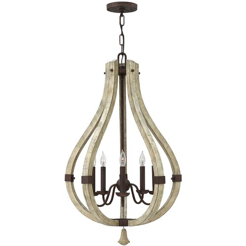 Elstead Lighting Elstead Middlefield Lestenec s 5 lučmi, železna rjava površina, E14, (22099710) Cene