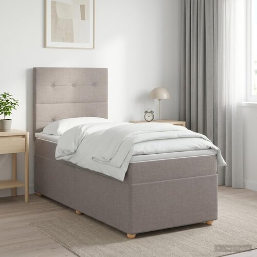  Boxspring krevet s madracem Sivosmeđa 100 x 200 cm Tkanina Cene