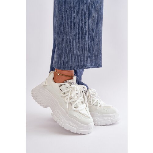 PS1 Women's sneakers on chunky sole white Nevela Cijene
