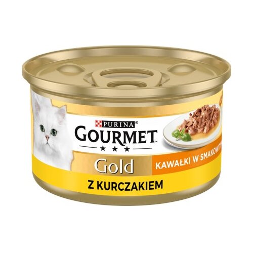 Nestle Gourmet Gold Sauce Delights mokra mačja hrana s piščancem 85 g, (21385748) Cene