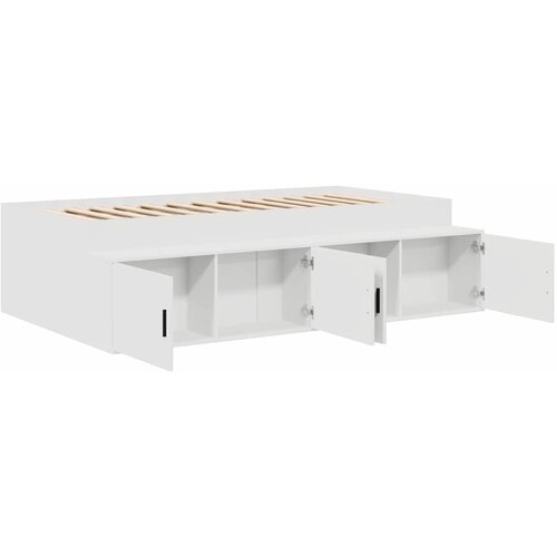  Krevetna konstrukcija Bijelo 90 x 200 cm Konstruirano drvo Slike