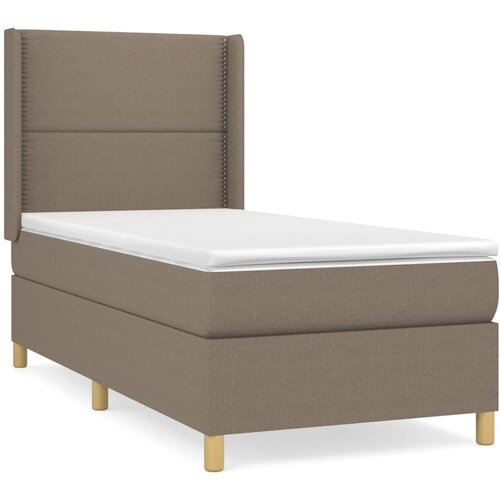 Maison Chic Box spring postelja - Vzmetna postelja z vzmetnico taupe 90x190 cm blago SL13385, (21883225) Cene