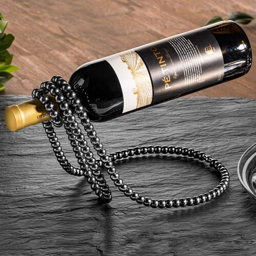  Biserni stalak za vino - crni Cijene