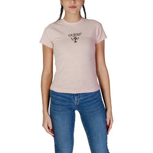 Guess Majice s kratkimi rokavi COLETTE SS TEE V4YI21 KCDH1 Rožnata Cene