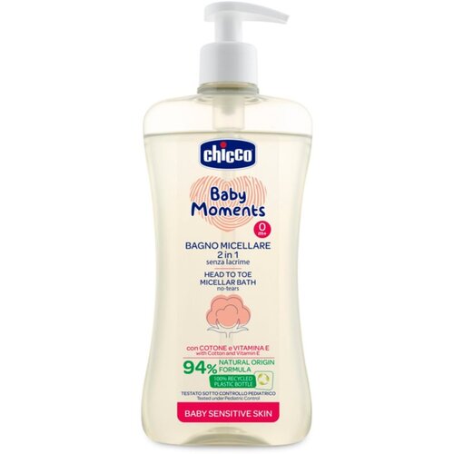 Chicco Baby Moments Sensitive micelarni šampon za telo in lase 500 ml Cene