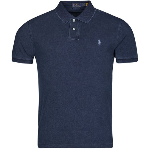 Polo Ralph Lauren Polo majice kratki rokavi POLO AJUSTE DROIT EN COTON BASIC MESH Modra Cene