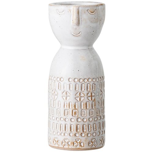 Bloomingville Bijela vaza od kamenine Geometric Slike