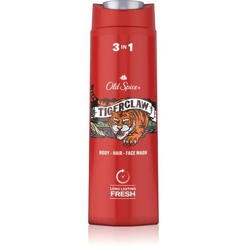 Old Spice Tigerclaw gel za prhanje za obraz, telo in lase za moške Tigerclaw 400 ml