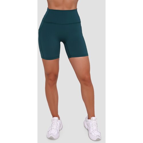 GymBeam ženski šorc Ignite Dark Green Slike