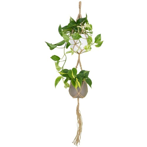 Artevasi tekstilna vrv za obešanje cvetličnih loncev ø 10 cm (višina 120 cm) Macramé – Cene
