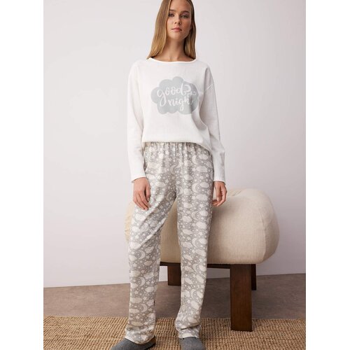 Trendyol Ženski set pidžame Thmaw25Pt00223, Beli Cene