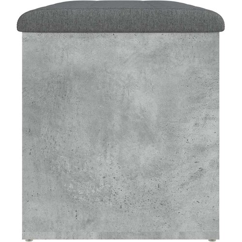  Klupa za pohranu siva boja betona 82x42x45 cm konstruirano drvo Slike