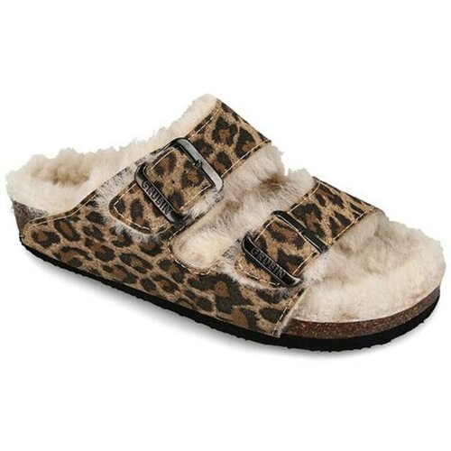 Grubin Ženska papuča Arizona Krzno koža Tigar 33580 Cene