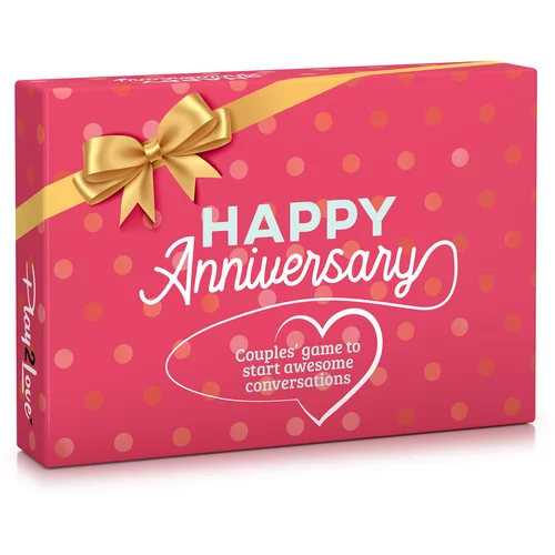 Spielehelden Happy Anniversary kartaška igra za parove, 110 pitanja, poklon kutija, na engleskom jeziku