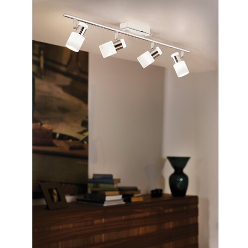 Eglo davida spot/4, led, gu10, 4x5w, 4x400lm, hrom/bela 9KDN9Q3 Slike