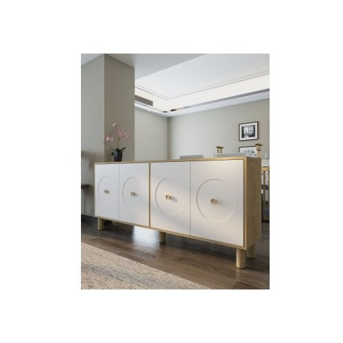 Hanah home Komoda Deren KX180 Bohem Sapphire Oak White Cene
