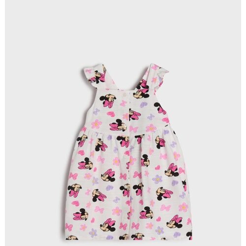 Sinsay Pamučna haljina na tregere s volanima Minnie Mouse Cijene