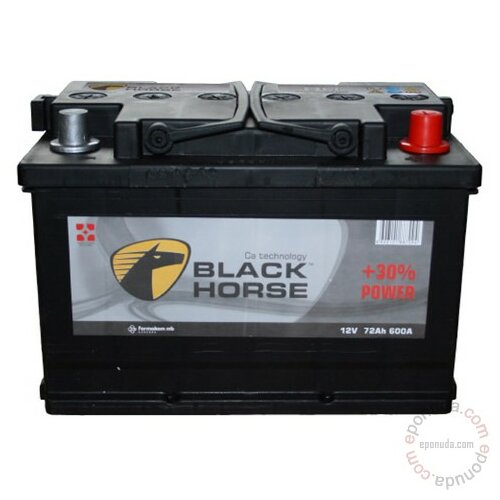 Black Horse 12V 72Ah 640A D+ akumulator Slike