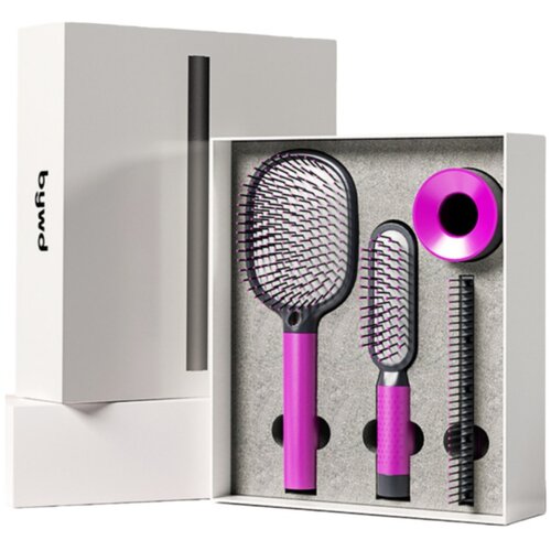 INF 4-Delni Set Masažne Krtače za Lase - Zračna Blazina, Antistatična & Masaža Las Rose red, (5000249294) Cene