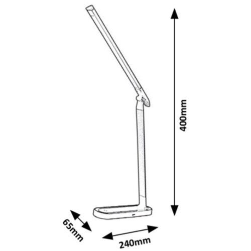 Rabalux misha, stona lampa, LED 7W, crna 3E4M524 Slike