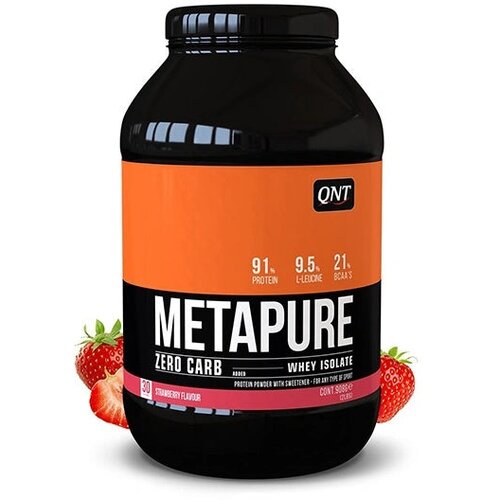 QNT metapure whey protein isolate – čist i brzo apsorbujući protein - jagoda 908g Cene
