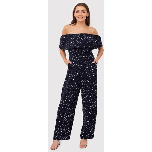 AX Paris Woman's Jumpsuit PA592 Navy Blue