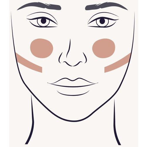 ZOEVA 127 Blush &amp;amp; Contour čopič za konture in rdečilo 1 kos Slike