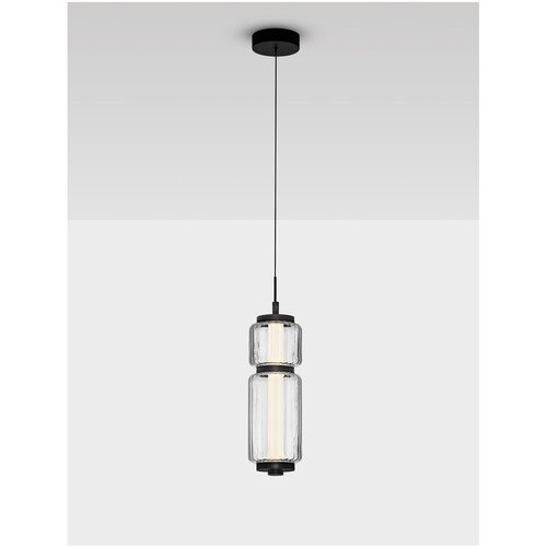 Nova Luce Mat crna staklena LED viseća svjetiljka &amp;oslash; 12 cm Liesa &amp;ndash; Slike