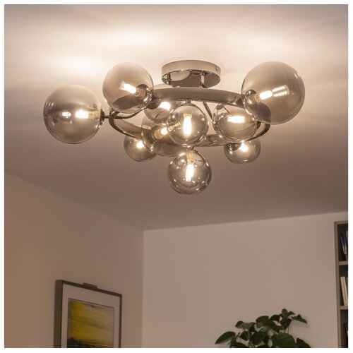  Brilagi - LED plafonski luster MILLA 10xG9/3W/230V crni hrom/zadimljeno staklo Cene