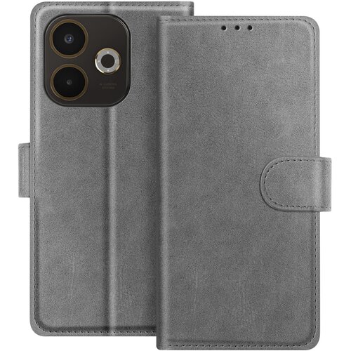 AVIZAR Denarnica za Oppo A5 Pro serije Chesterfield s funkcijo stojala, Siva, (5000189285) Cene