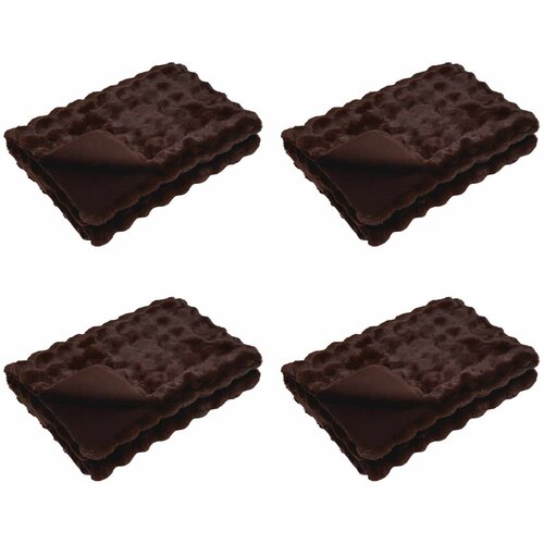  Protuklizna deka od umjetnog zečjeg krzna Olite 4 pcs Kamel Slike