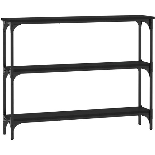 Maison Chic konzolna miza - miza ob steni črna 100x22,5x75 cm inženirski les, (21786189) Slike