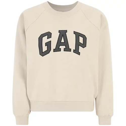 Gap Petite Sweater majica 'HOLIDAY' bež / tamo siva / crna