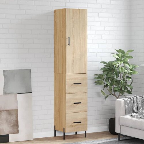 vidaXL Visoka komoda hrasta sonome 34 5x34x180cm od konstruiranog drva Cene