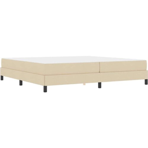  Krevet s opruga kutije Ostalo Krema 200 x 200 cm tkanina Slike
