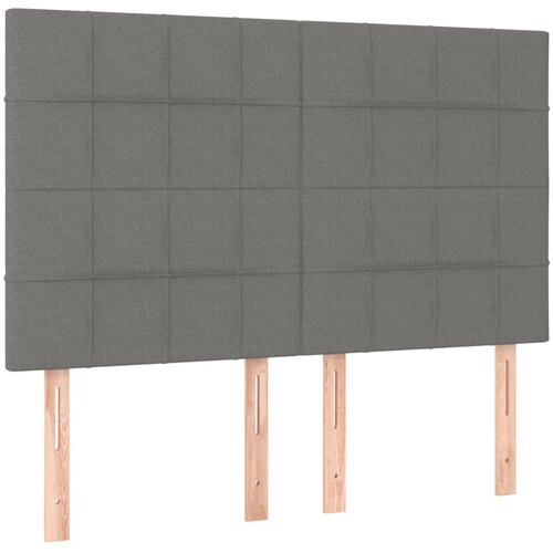  Okvir kreveta s oprugama i madrac svjetlosivi 140x200cm tkanina Slike