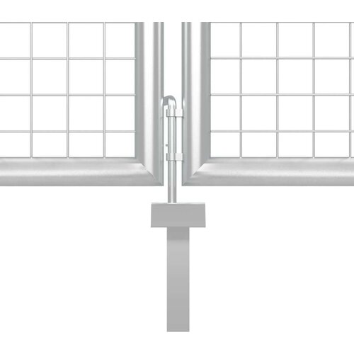  Vrata čelična 350 x 75 cm srebrna Slike