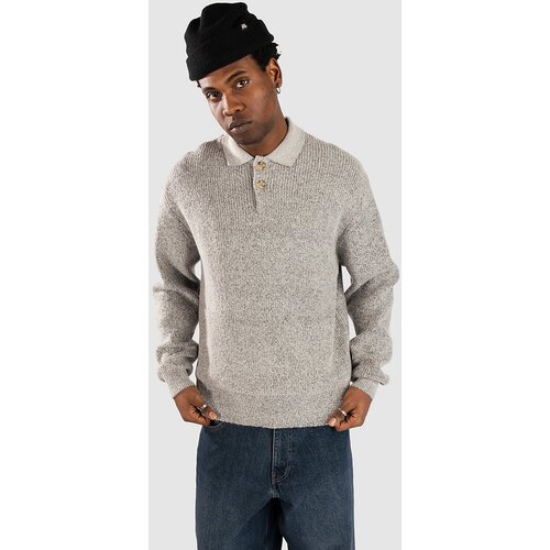 Redefined Rebel RRNixon Knit Boxy Fit Pulover light grey melange Cene