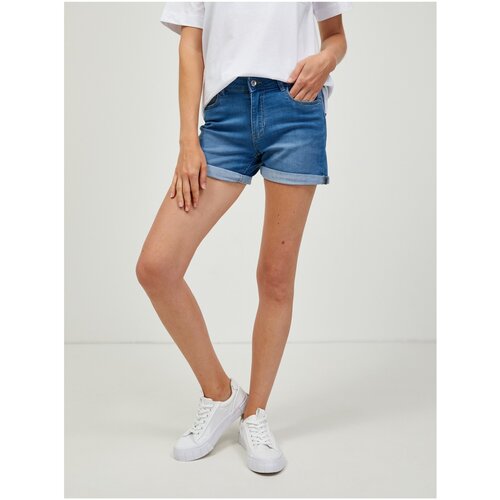 Orsay Blue Denim Shorts - Women Slike