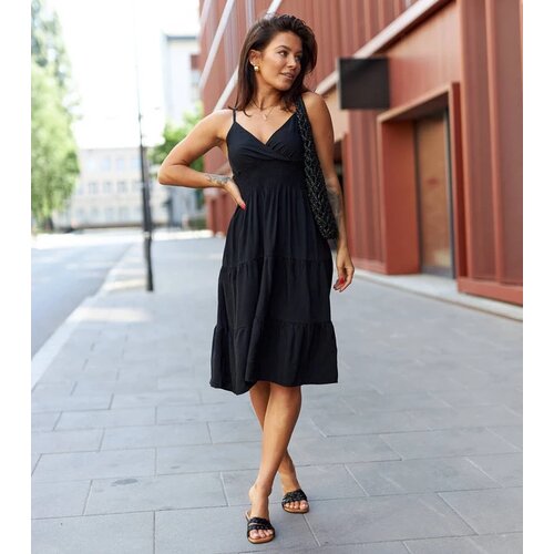 UR/CEO Black flared dress Fiorentini Slike