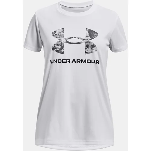 Under Armour T-Shirt UA Tech Print BL SSC-WHT - Girls