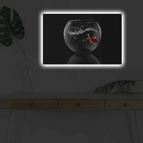 Wallity Zidna slika sa LED osvetljenjem 4570DHDACT-074, 45x70 cm Cene