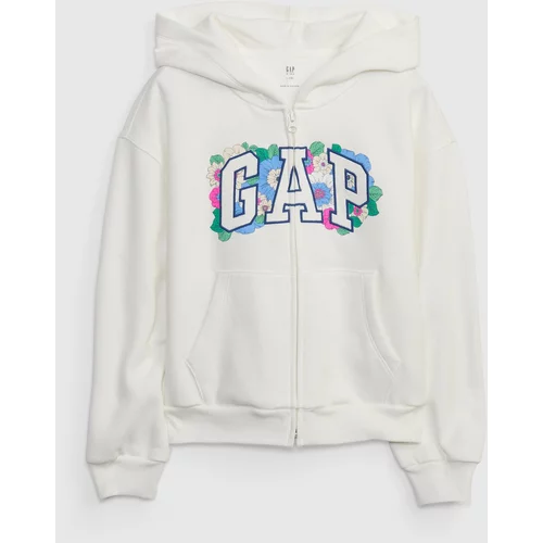 GAP Kids Sweatshirt with Floral Logo - Girls