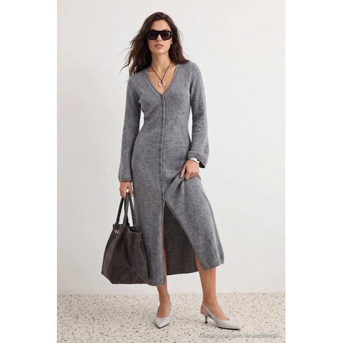 TRENDYOLMILLA Trendyol ženski duks Twoaw26Hi00245, siva Cene
