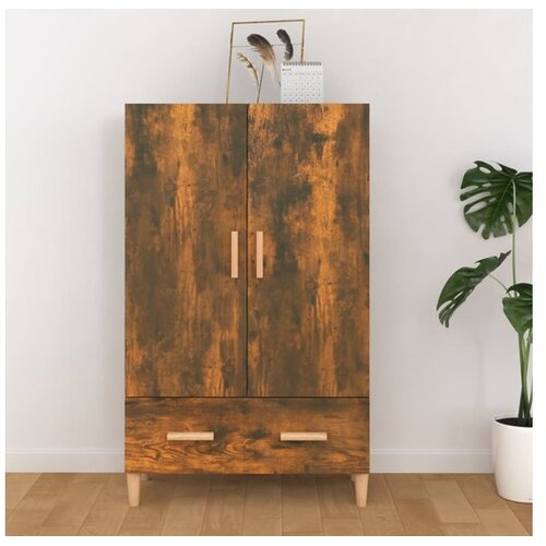  Komoda boja dimljenog hrasta 70 x 31 x 115 cm konstruirano drvo Cijene