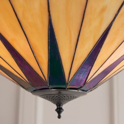 Endon 64043 - plafonski luster tiffany dark star 3xE27/60W/230V, prečnik 49 cm Slike