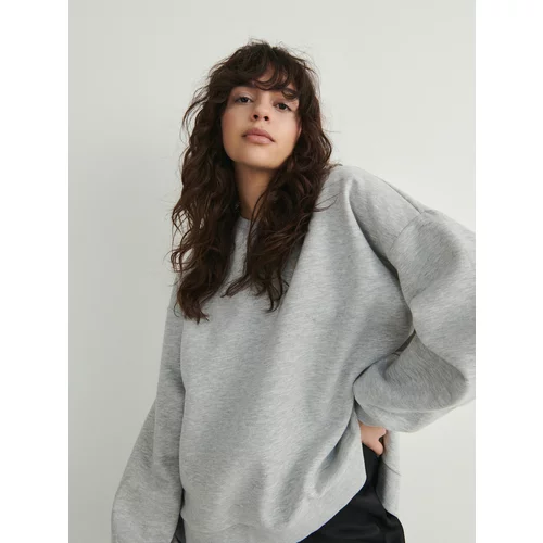 Reserved oversize pulover - svetlo siva