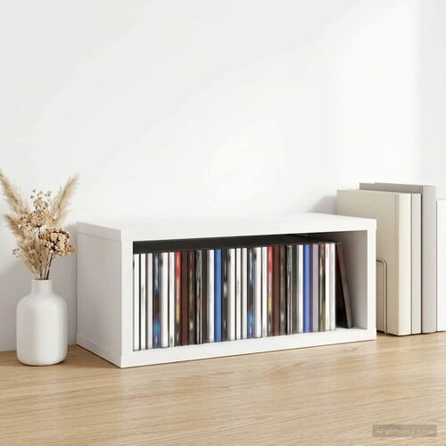  Stalak za CD-ove Bijela 40 x 17 x 17 cm Konstruirano drvo Cijene