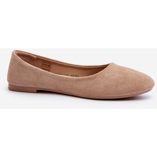 Kesi Women's beige suede ballerinas Lasota Cene